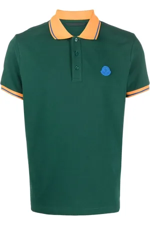 Moncler Logo-patch cotton polo shirt