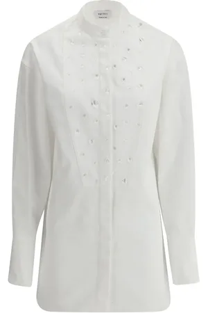 Alexander McQueen Embellished cotton shirt