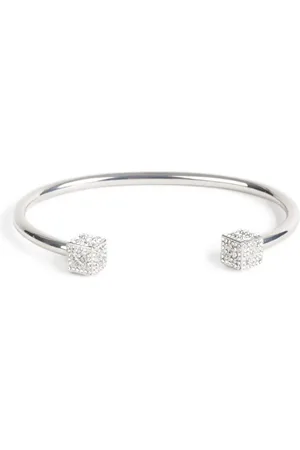 OFF-WHITE Cubic-detail open-cuff bracelet
