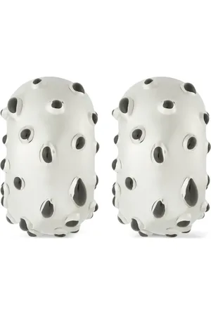 Courrèges Infinity flecked earrings