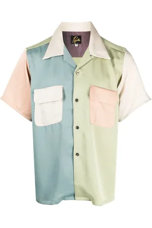 Pins & Needles Colour-block satin shirt