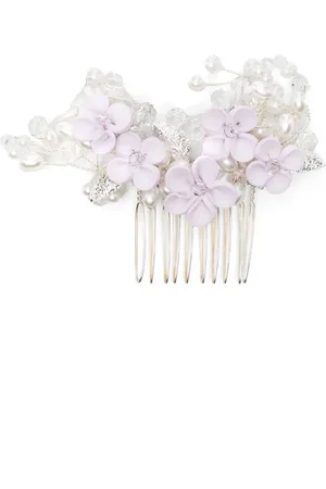 MONNALISA Floral-appliqué comb hair accessory