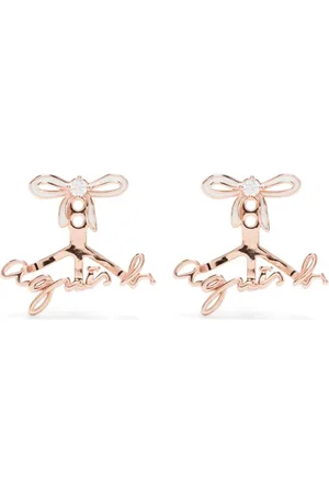 AGNÈS B. "wrapped in love" bow front-back earrings