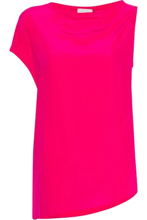 ALYSI Asymmetric silk blouse