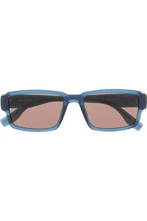 Karl Lagerfeld Rectangle-frame logo-print sunglasses