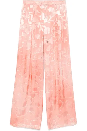 ERMANNO SCERVINO Floral-jacquard trousers