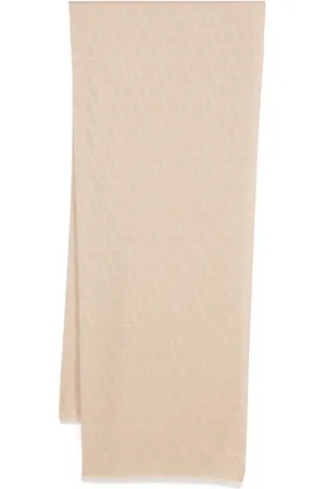 VALENTINO GARAVANI Toile Iconographe frayed scarf