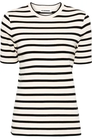 Jil Sander Striped cotton T-shirt