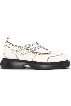 Ganni Logo-plaque loafers