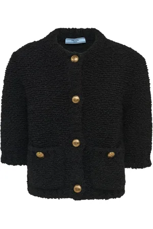 Prada Cropped boucl?? cardigan