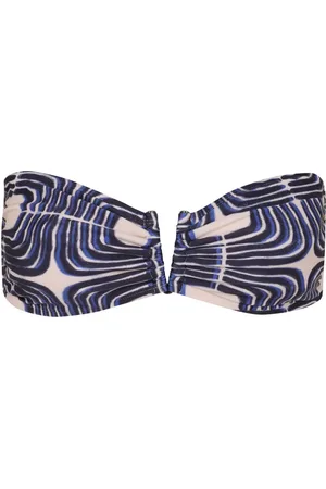 Lenny Niemeyer Paros-print bandeau bikini top