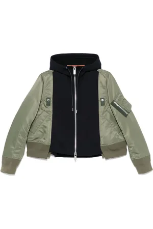 SACAI Panelled hooded jacket