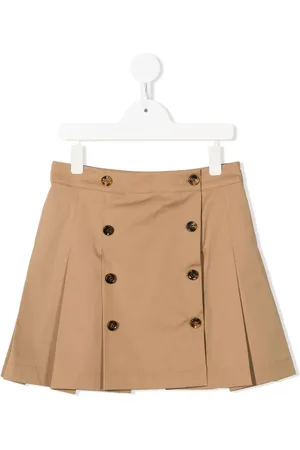 Fendi Logo waistband pleated skirt
