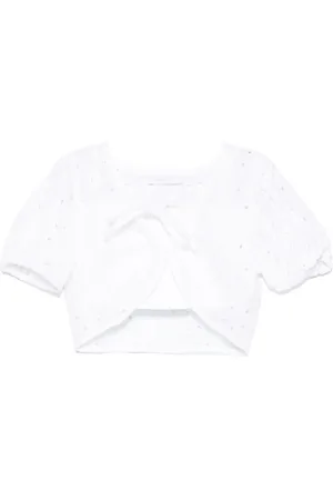 MISS GRANT Broderie-anglaise blouse set (set of two)