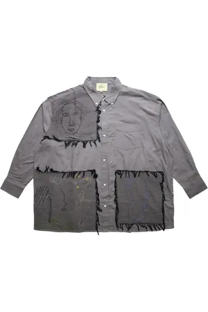 Glass Cypress Faces on Gray " " shirt