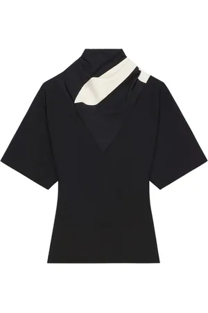 Courrèges Panelled-scarf top