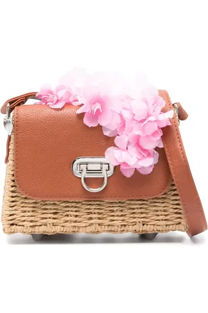 MONNALISA Floral-appliqu?? cross body bag