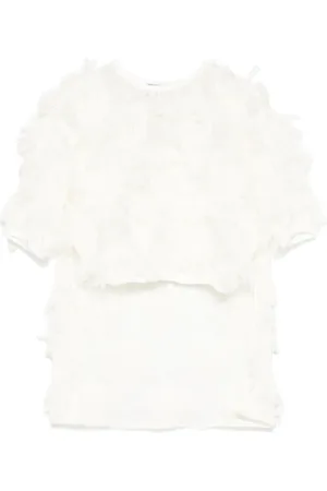 Mimisol Fringe-detailed top
