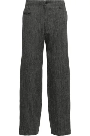 YOHJI YAMAMOTO Tapered linen trousers