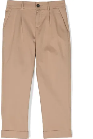 Fendi Logo-patch cotton chinos