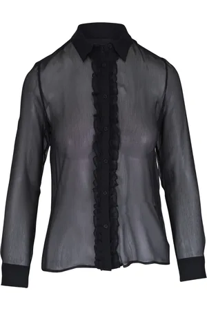 NILI LOTAN Ruffle-trim shirt