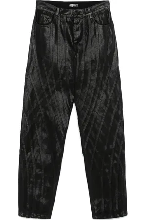 MUGLER Waxed jeans