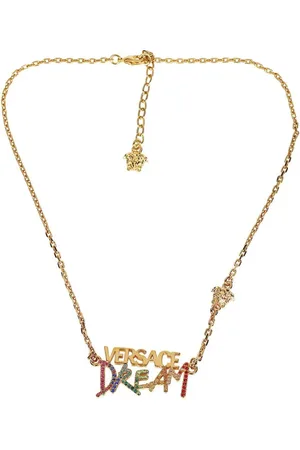 VERSACE Logo-pendant necklace