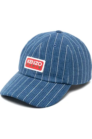 Kenzo Logo-patch denim baseball cap