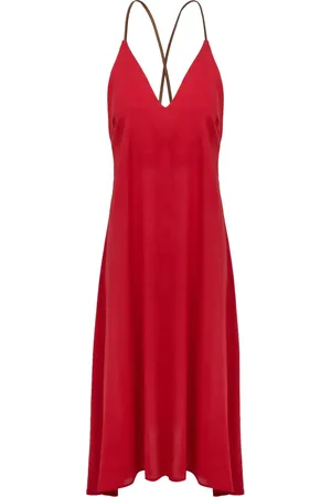 Lenny Niemeyer V-neck leather-strap midi dress