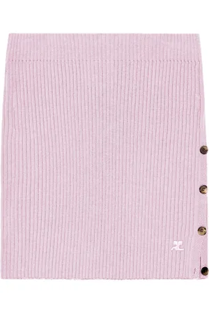 Courrèges Ribbed mini skirt