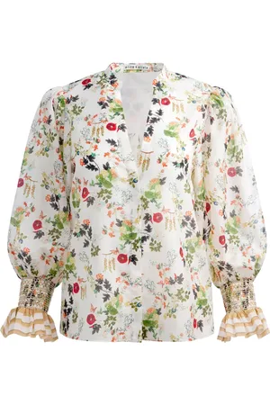 ALICE+OLIVIA Ilan floral-print blouse