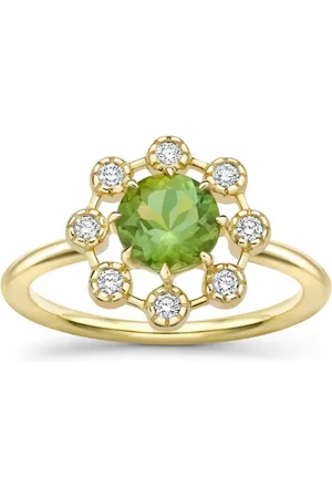 Dinny Hall 14K yellow Celandine tourmaline and diamond ring