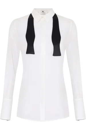 Elisabetta Franchi Bow-tie georgette shirt