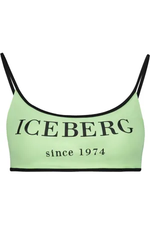 Iceberg Logo-print bikini top
