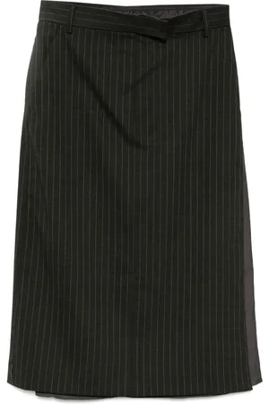 pushBUTTON Stripe H line skirt