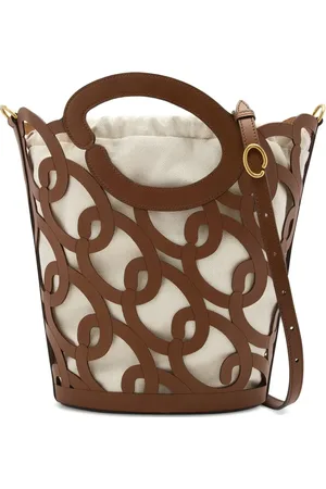 Oscar de la Renta Leather bucket bag