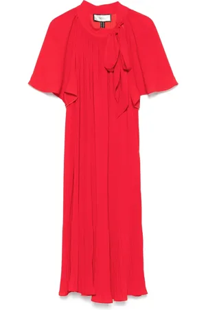 NISSA Plissé midi dress