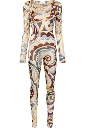 Wolford X ETRO paisley-print catsuit