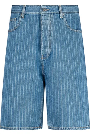 Drôle de Monsieur Cotton denim shorts