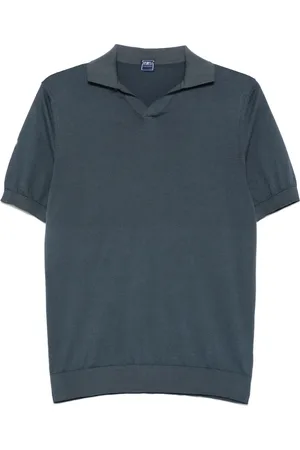 FEDELI Fine-kinit polo shirt