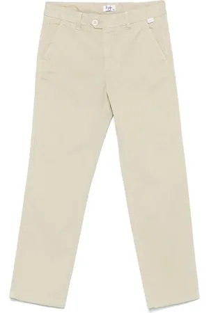Il gufo Logo-tag chino trousers