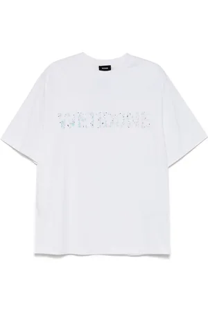 We11 Done Sparkle-logo T-shirt