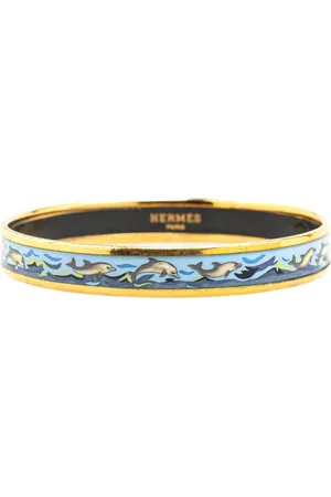 Hermès 20th Century Narrow Cloisonne Enamel Bangle 65 costume bracelet