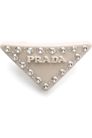 Prada Triangle-logo hair clip