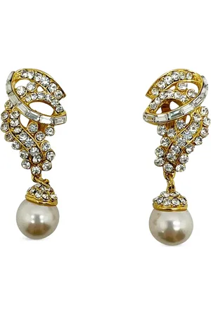 JENNIFER GIBSON JEWELLERY 1990s pre-owned Diana clip-on earrings