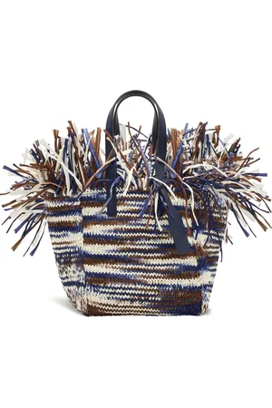 Oscar de la Renta Striped tote bag