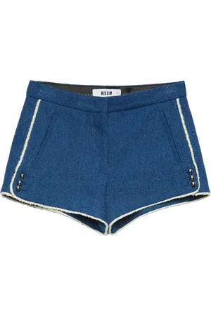 Msgm Striped-edge mini shorts