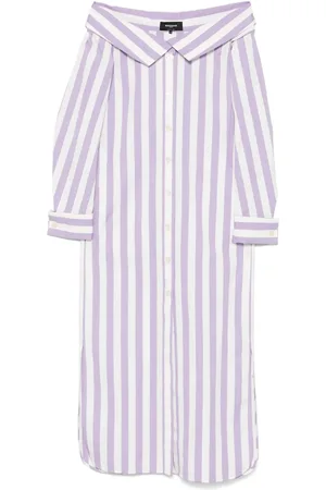 Rochas Striped midi dress