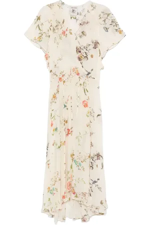 SEMICOUTURE Floral maxi dress