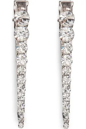Jennifer Behr Crystal-embellished hair clips (set of two)